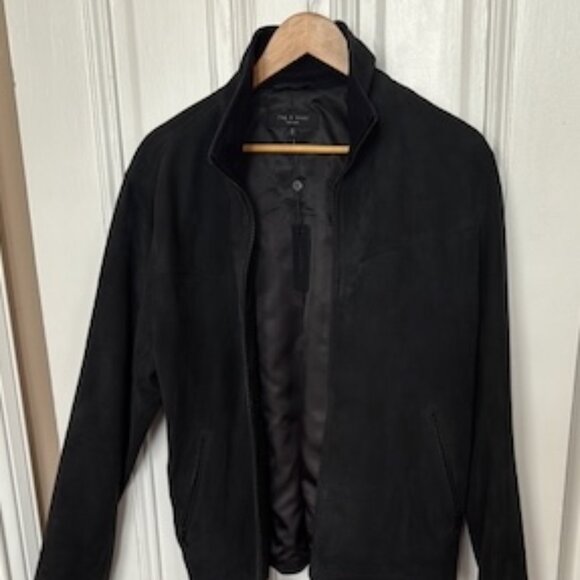 Rag & Bone Grant Suede Jacket (M) Color: Salute